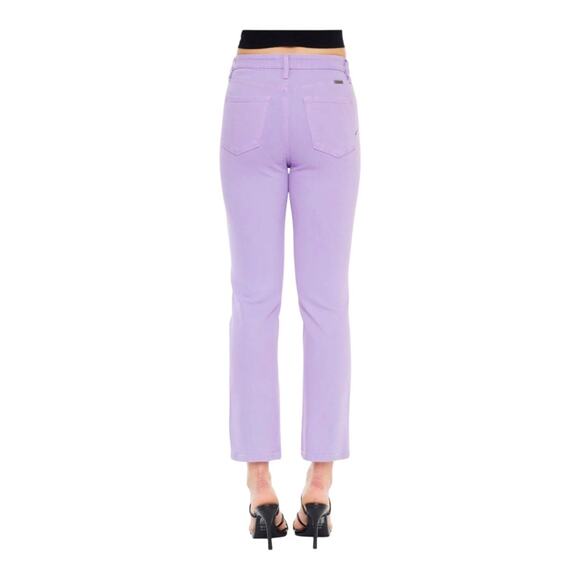 KanCan NWT Mari Ultra High Rise 90's Classic Straight Leg Lavender Jeans Size 10 - Picture 2 of 16